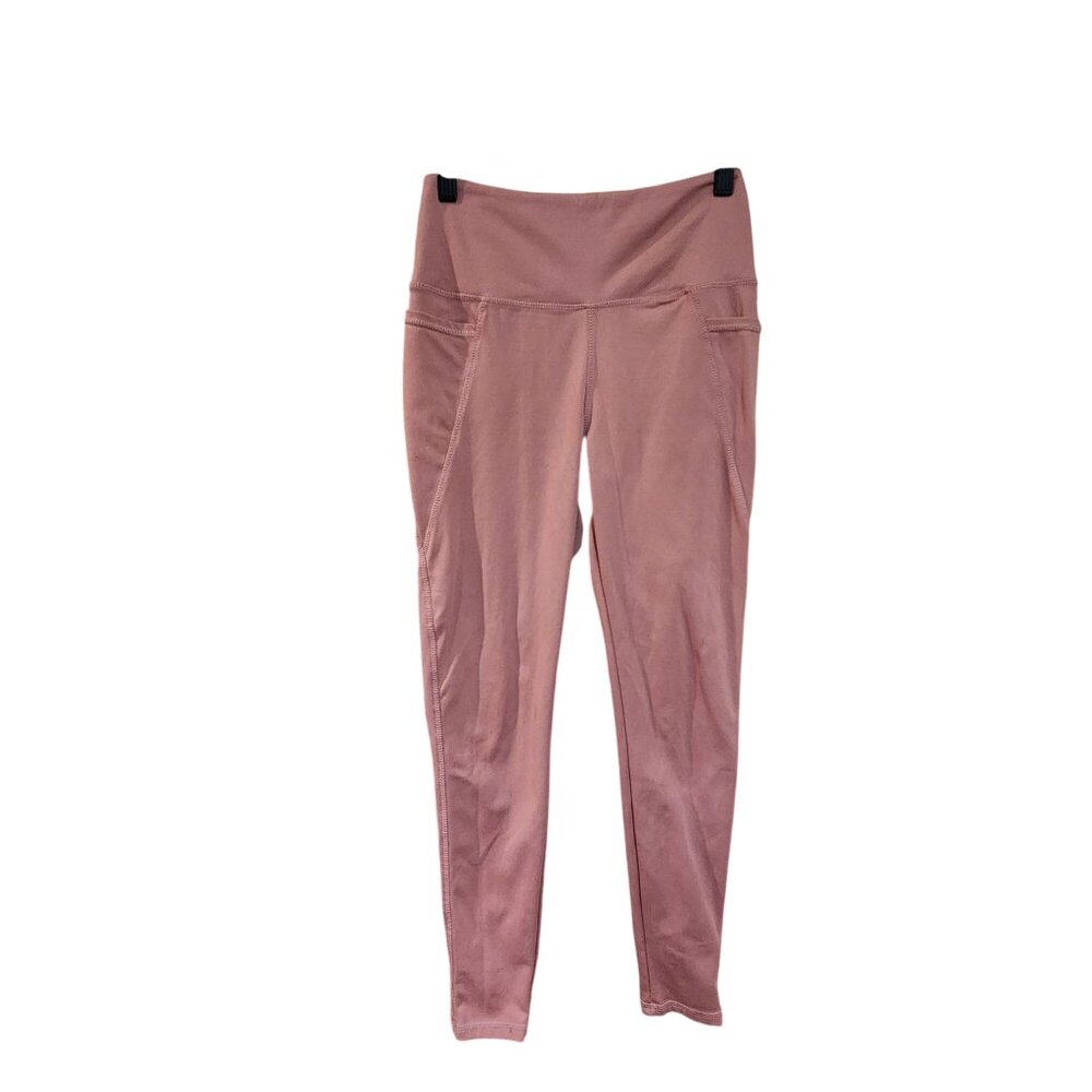 Danskin Womens High-Waisted Pink Leggings Stretchy Athletic Wear Size S